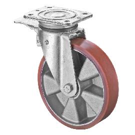 Schwerlastrolle Alufelge/LR+Feststeller Produktbild